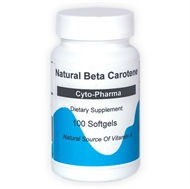 Picture of Natural Beta Carotene, 100 Softgels per bottle